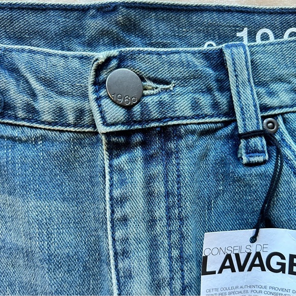 Gap | 1969 - 5 pocket Medium Wash Cut off Denim Skirt NWT Size 10 - Picture 9 of 13